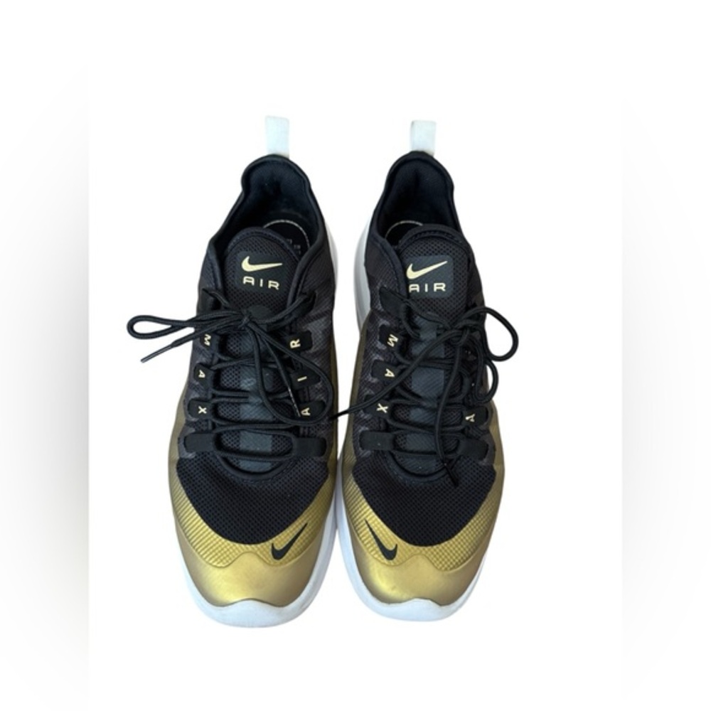 Men's Nike Air Max Premium All Day Comfort Sneaker Black Metallic Gold Size 10